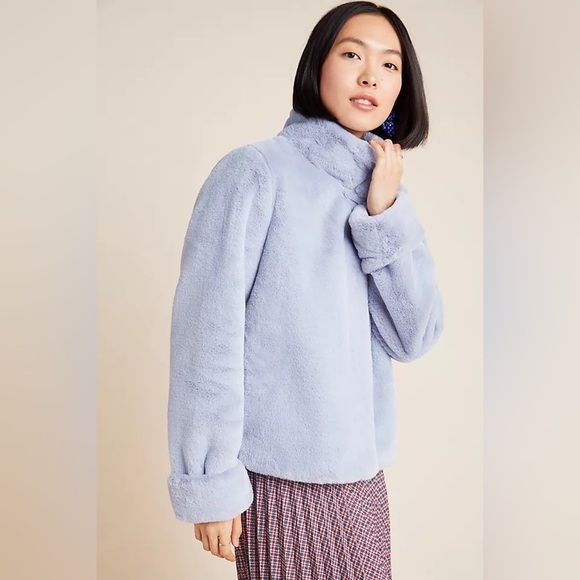 Anthropologie Moonlight Faux Fur Jacket - Picture 2 of 10